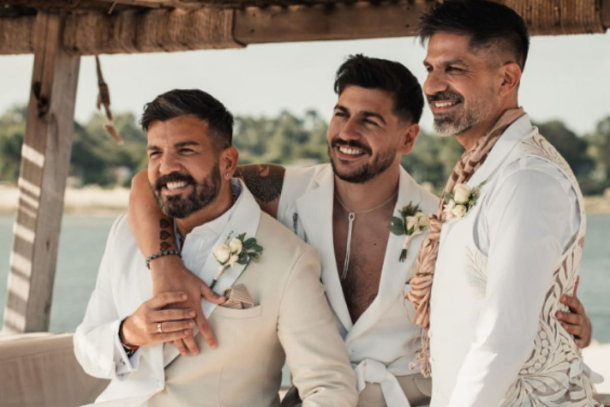 Tres hombres se dieron el "sí, quiero" en Uruguay