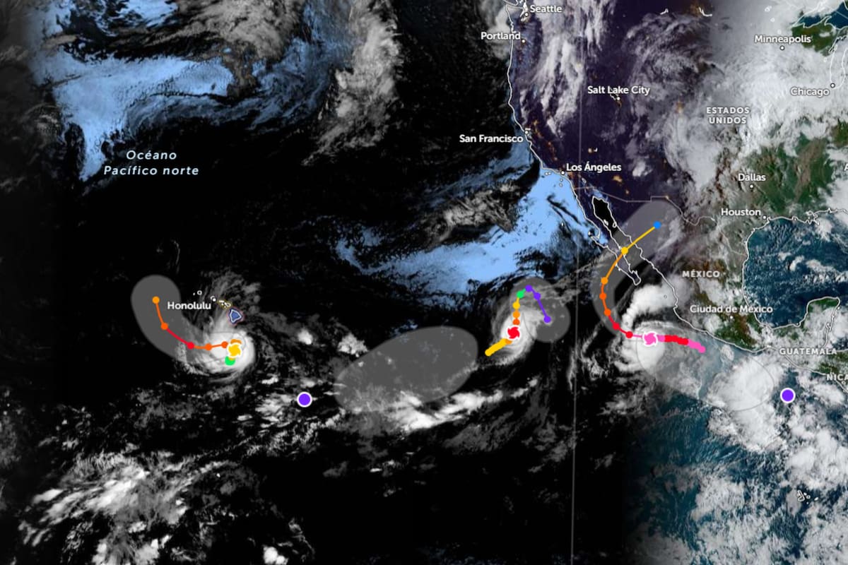 Tres huracanes activos concentran este fin de semana la atención meteorológica: Polo, Nolo y Odalys