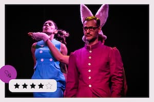 Tres intérpretes a las órdenes de Carlos Trunsky en "Alicia al socavón", los domingos, en el Teatro El Grito