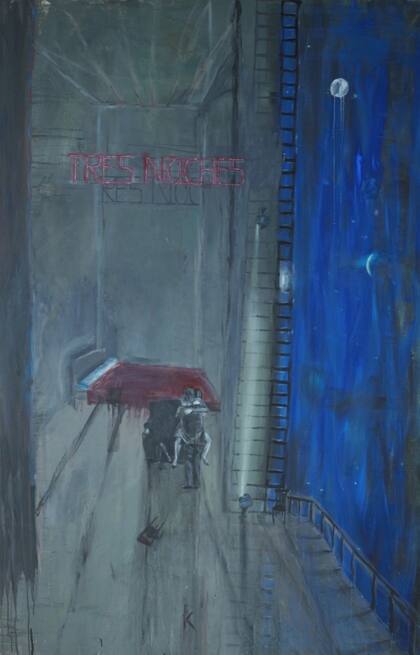 "Tres noches" (1986), de Guillermo Kuitca, vendida hoy en Sotheby's
