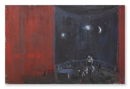 "Tres noches" (1986), de Guillermo Kuitca, vendida por Barro