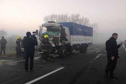 Tres personas resultaron heridas en un choque múltiple en la autopista Rosario-Santa Fe