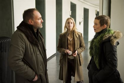 Tres protagonistas: Kim Bodnia, Sarah Borberg y Sofia Helin