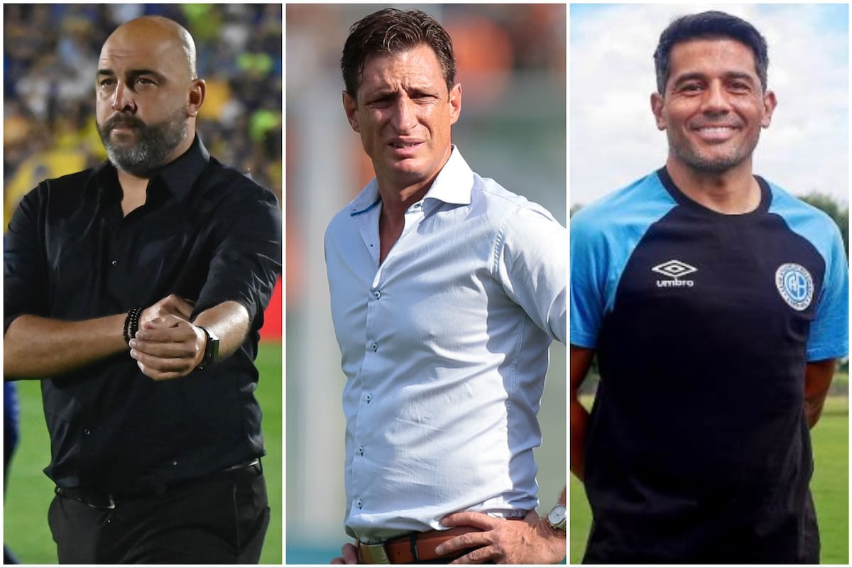Tres técnicos que no siguen es sus cargos en el inicio del torneo argentino: Marcelo Méndez en Gimnasia; Facundo Sava, en Atlético Tucumán, y Walter Erviti, en Belgrano.