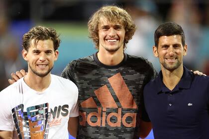 Tres Top 10 en Belgrado: Thiem (3), Zverev (7) y Djokovic (1)