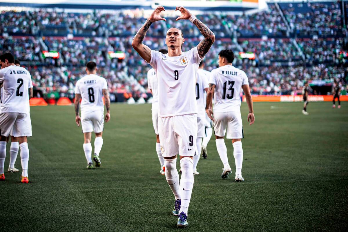 Tres veces vulneró Darwin Núñez el arco de México en Denver; en Denver, Uruguay goleó en su último amistoso de preparación para disputar la Copa América.