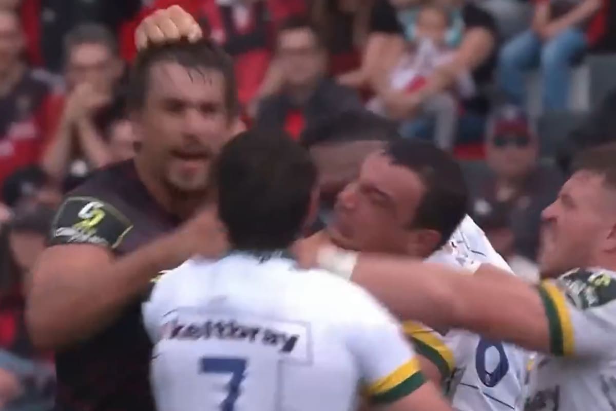 Trifulca entre Agustín Creevy y el sudafricano Eben Etzebeth