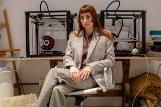 La artista visual que produce obras modeladas en 3D y tiene una agenda cargada de muestras próximas
