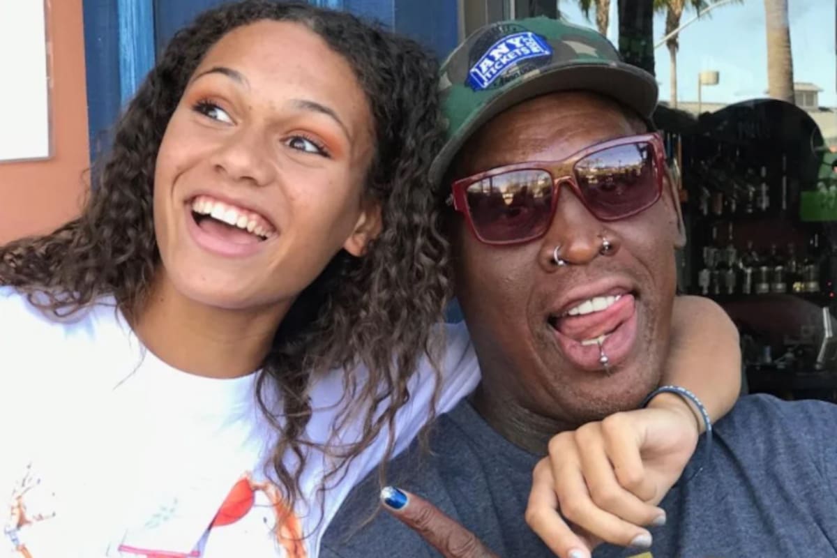 Trinity Rodman junto a su famoso padre: el Gusano Dennis Rodman