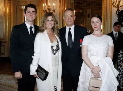 Truman Hanks, Rita Wilson, Tom Hanks y Elizabeth Hanks