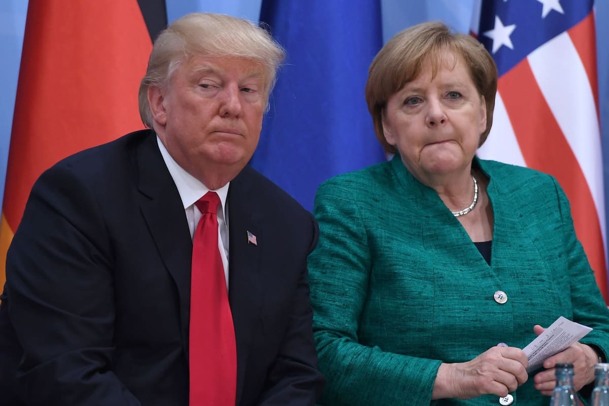 trump Merkel