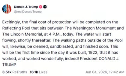 Trump anunciaba el final de la reparación