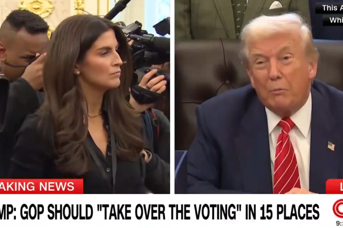 Trump criticó a Kaitlan Collins de CNN en el Salón Oval
