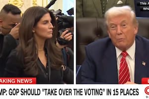 Trump criticó a Kaitlan Collins de CNN en el Salón Oval