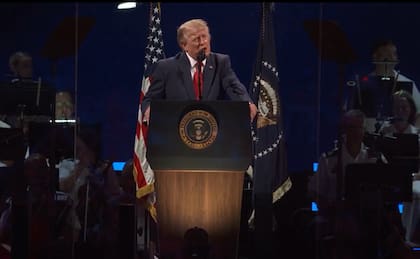 Trump dio un discurso en el marco de los festejos por el aniversario número 250 del Día de la Independencia