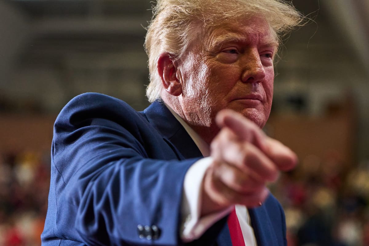 Trump, durante un acto de campaña