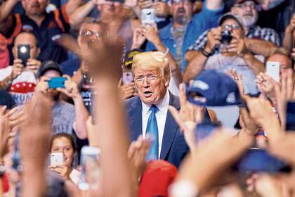 Trump, durante un reciente acto proselitista en Wilkes Barre, Pensilvania