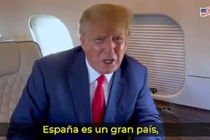 Trump en su mensaje a la reunión de líderes de extrema derecha europea (Captura de video)