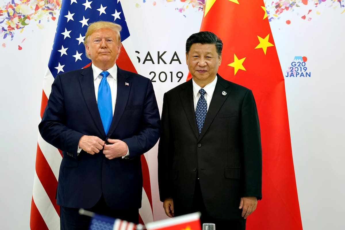Trump, en su reunión con Xi en Osaka, Japón, en junio pasado