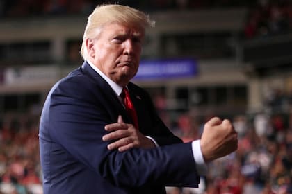 Trump, en un acto partidario en Manchester, New Hampshire (archivo)