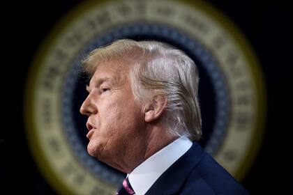 Trump, en un discurso en la Casa Blanca