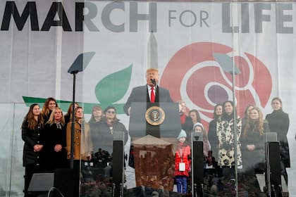 Trump habló frente a miles de militantes provida