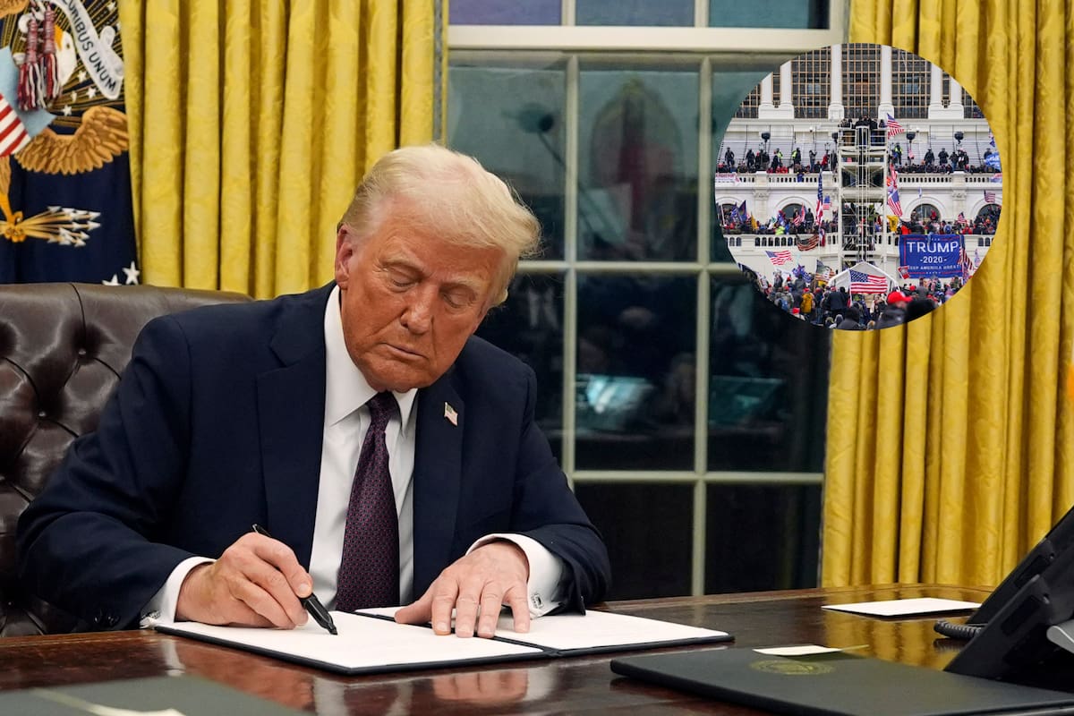 Trump indultó a más de 1500 personas relacionadas con el 6 de enero