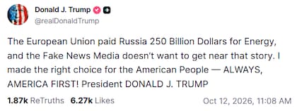 Trump justificó su acuerdo con Rusia por el petróleo