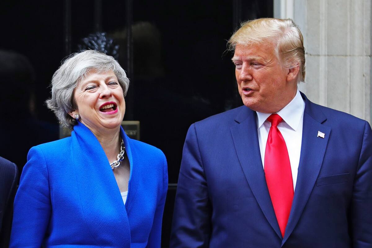 Trump le propuso a May que se quede en el gobierno hasta cerrar el acuerdo EEUU/UK