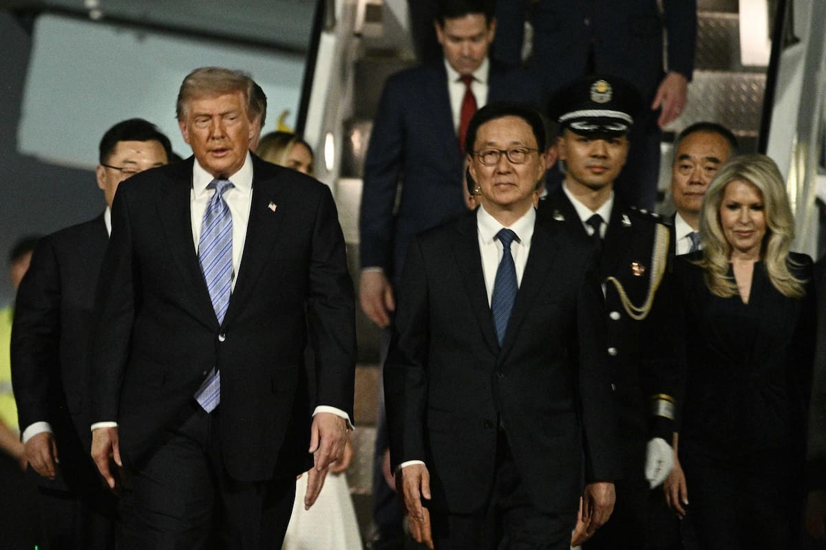 Trump llegó a Pekín