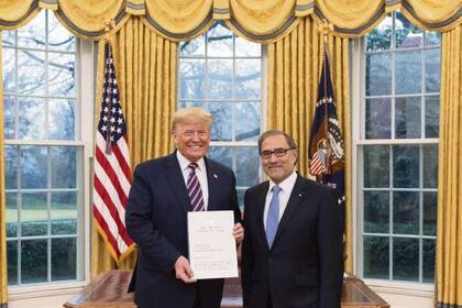 Trump recibió las cartas credenciales de Argüello en el Salón Oval