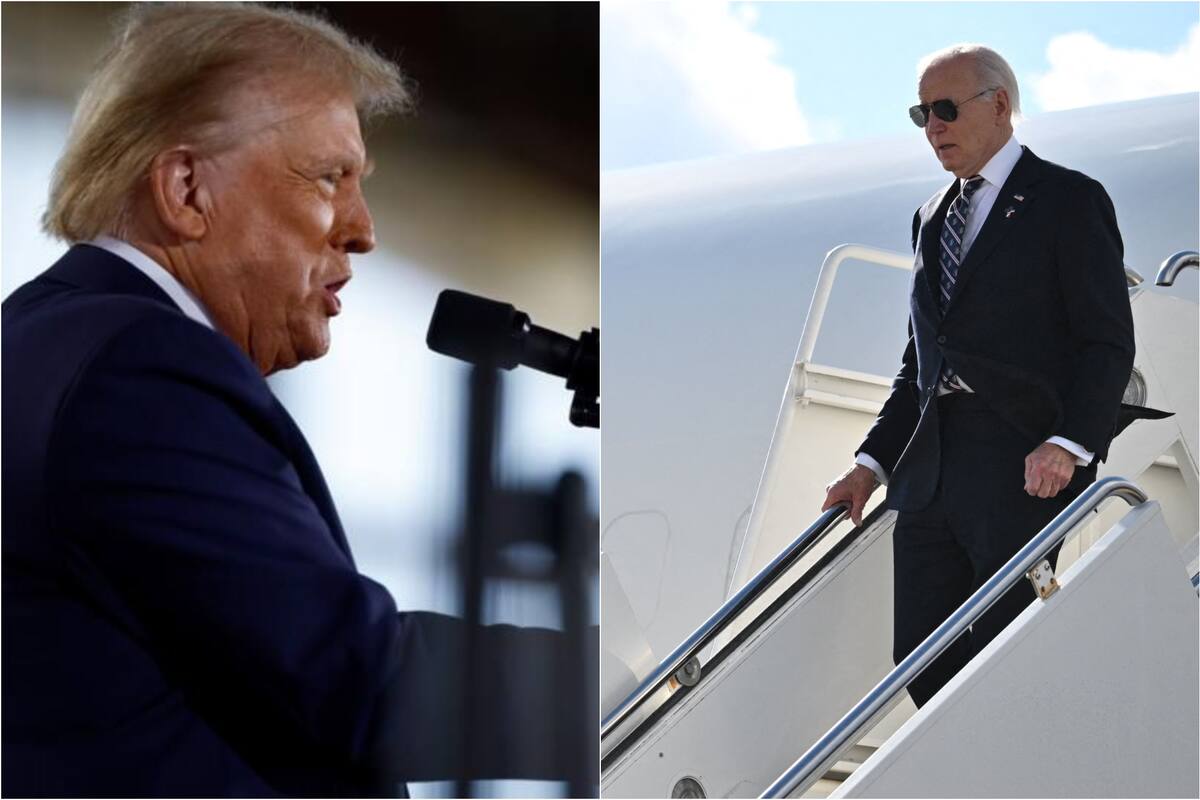 Trump todavía no llegó, pero varias políticas migratorias de Biden ya están bajo tensión (Montaje Getty Images/AFP)