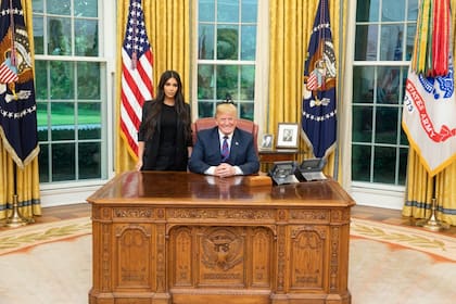 Trump tuiteó la foto con le estrella televisiva