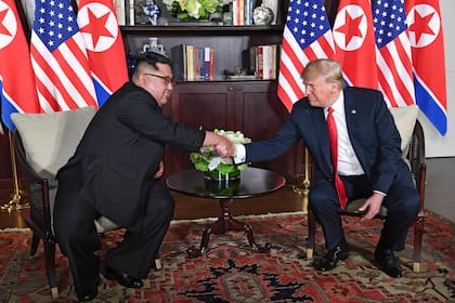 Trump y Kim hablaron ante la prensa, antes de reunirse