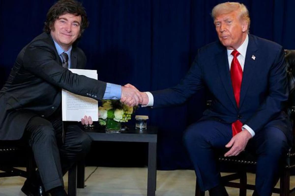 Trump y Milei el pasado martes en Nueva York