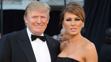 Donald Trump junto a Melania