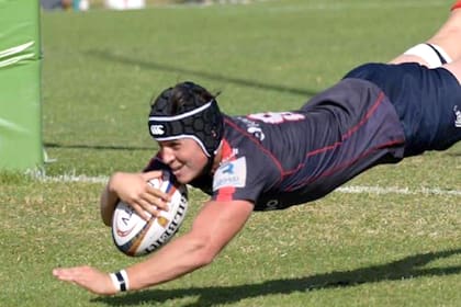 Try de Juan Segundo en el día de su debut en la primera de BACRC.
