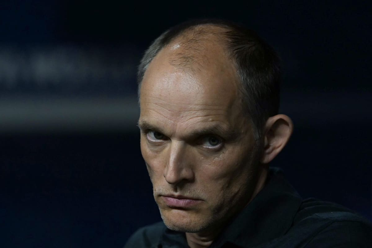Tuchel, golpeado luego de una histórica derrota que privó a Inglaterra de ser finalista (Photo by JUAN MABROMATA / AFP)