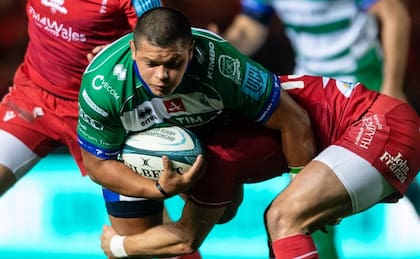 Tucumano de 22 años y primera línea de Benetton Rugby, Thomas Gallo da la impresión de ser un hallazgo para el seleccionado argentino