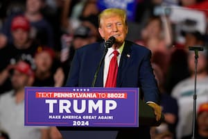 Tump, durante un acto de campaña en Filadelfia