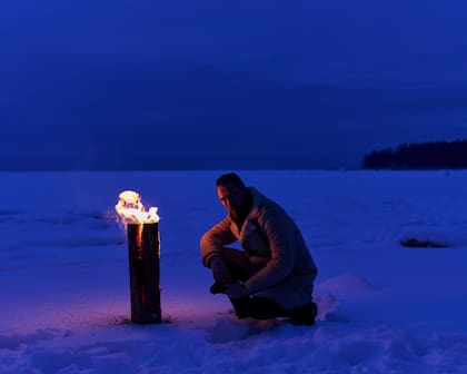 Tuomas Rounakari, compositor y violinista, en Kokkola, Finlandia, el 21 de febrero de 2023.