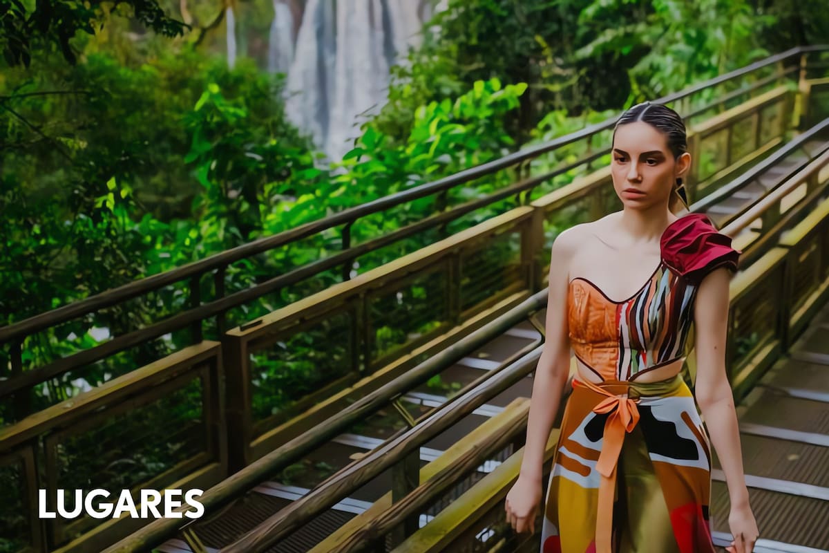 Yaguaretés y aves de los esteros sirvieron para inspirar vestidos de noche.