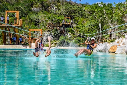 Las tirolesas son unas de las atracciones principales de Scape Park