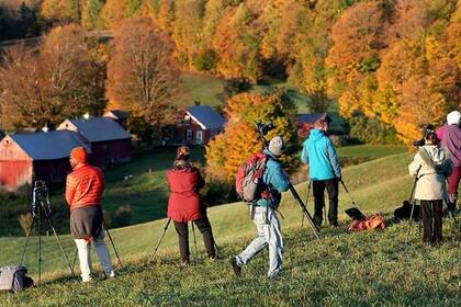 Turistas de todo el mundo llegan a Vermont para captar "la foto perfecta".