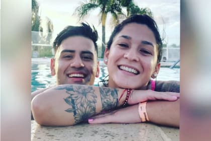 Sofía y Edurado durante su visita a las termas de Concepción del Uruguay