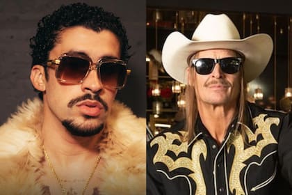 Turning Point USA confirmó a los artistas que serán parte de su propio halftime show para competir contra Bad Bunny el próximo domingo 8 de febrero (Instagram/@nfl/@kidrock)