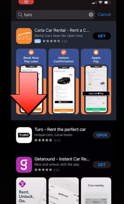Turo es la app recomendada por Facundo