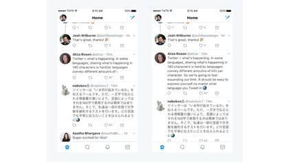 Twitter en 140 y 280 caracteres