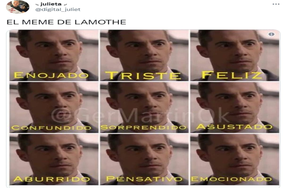 Twitter estalló con comentarios sobre la supuesta falta de expresividad de Esteban Lamothe.