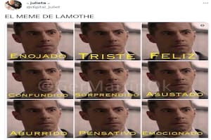 Twitter estalló con comentarios sobre la supuesta falta de expresividad de Esteban Lamothe.
